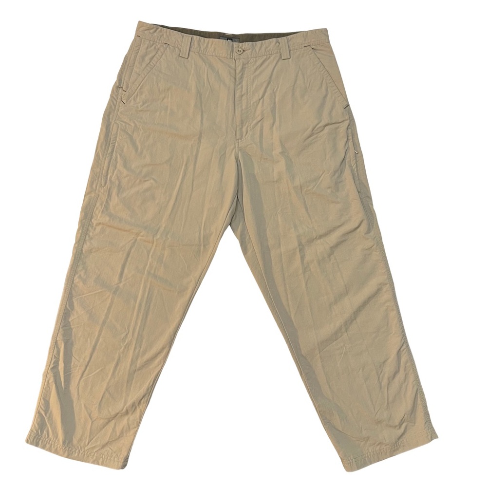 REI Co-Op Adventure Pants Mens‎ 38x30 Beige Outdoor Hiking Utility UPF 40+